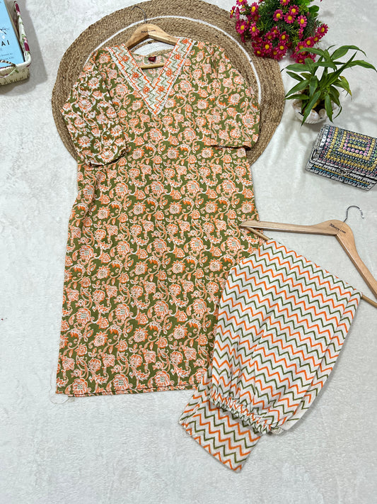 Cotton kurtie pant