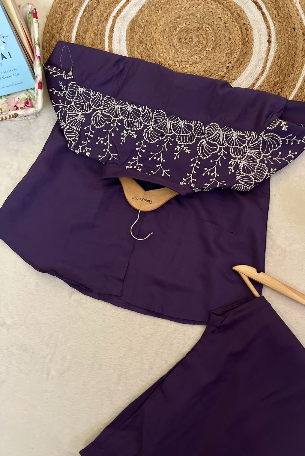 Cord set with full embroidery CBRP36