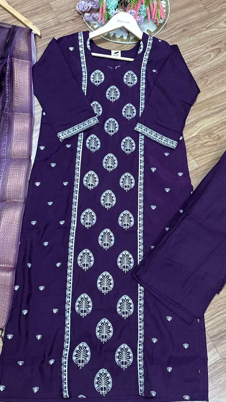 Silk suit set