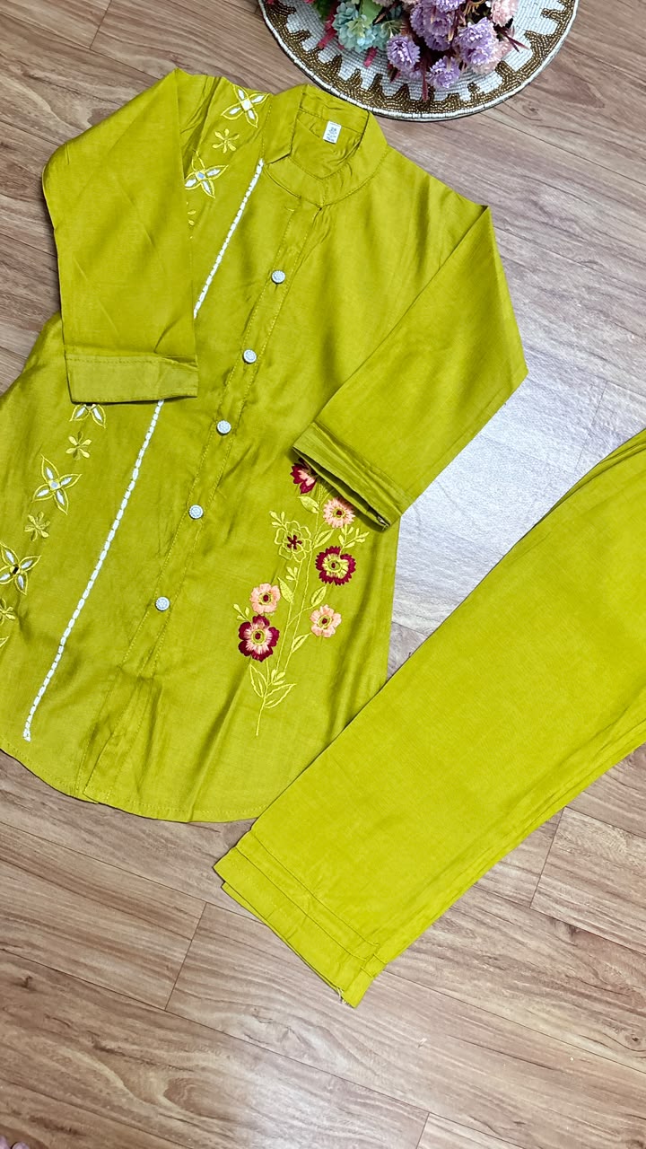 Kids wear with embroidery
