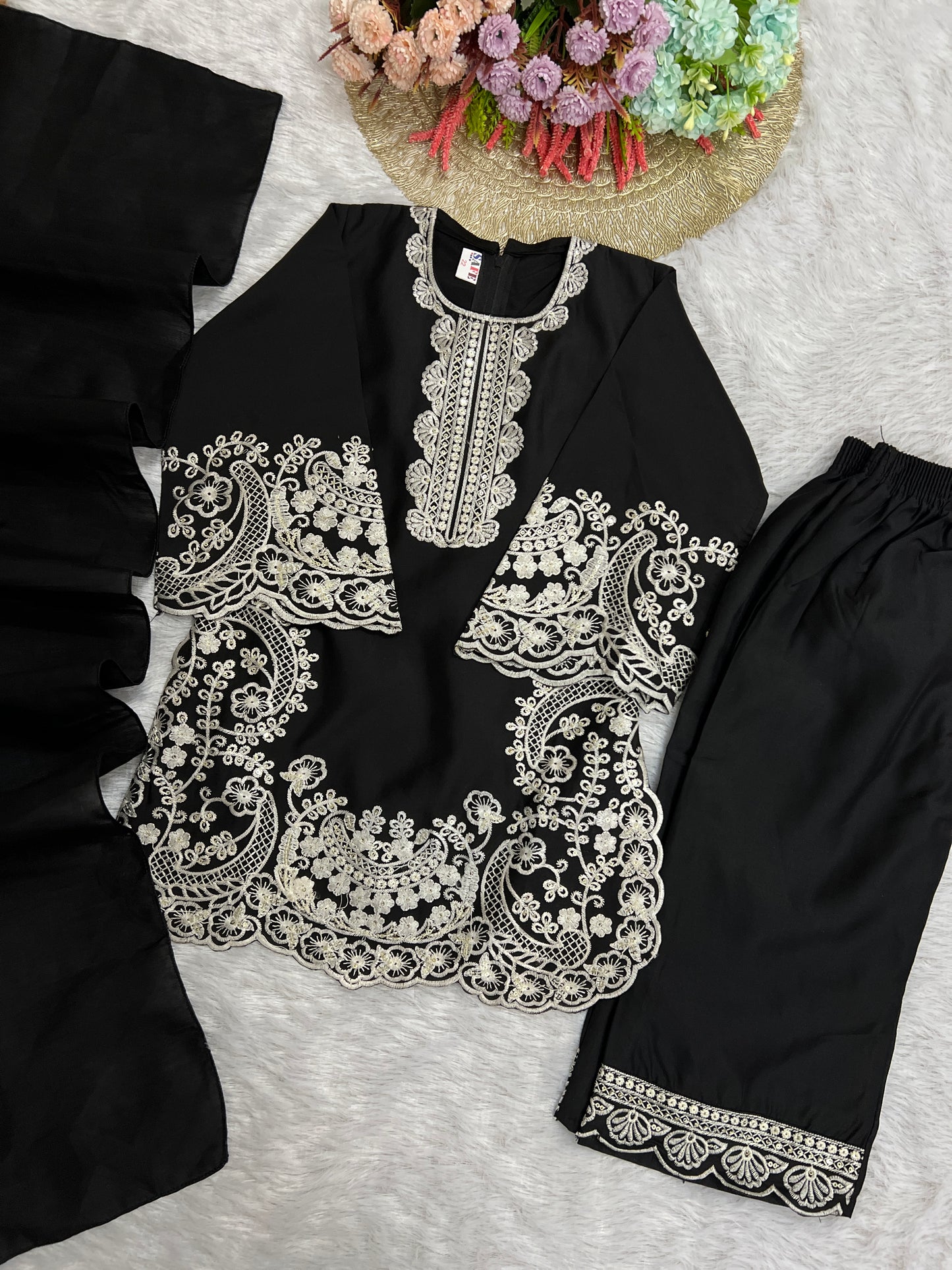 Black embroidery suit CBRP 500