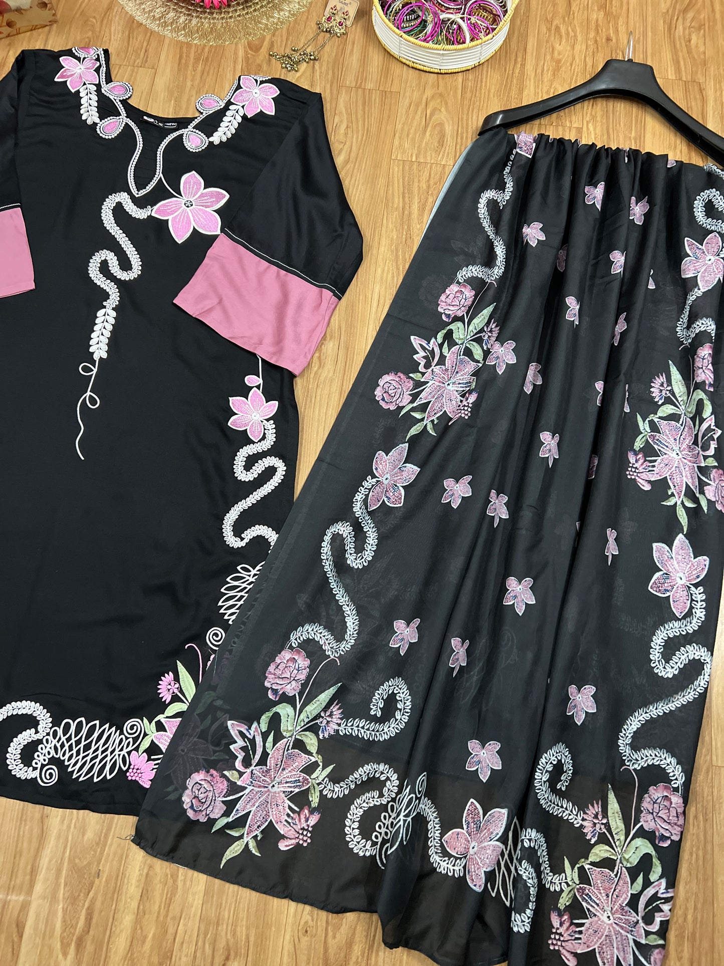 Premium dress in Heavy rayon Material with Embroidery CBRP500