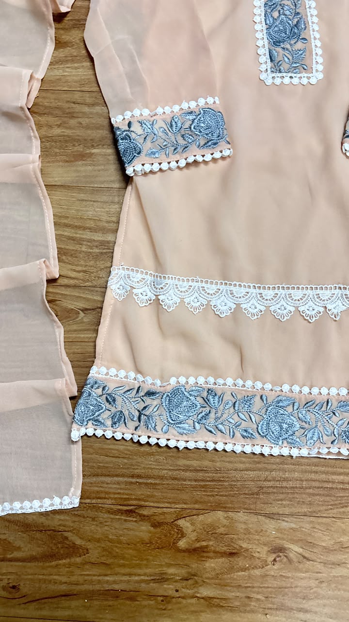 Kids wear embroidery and lace work
