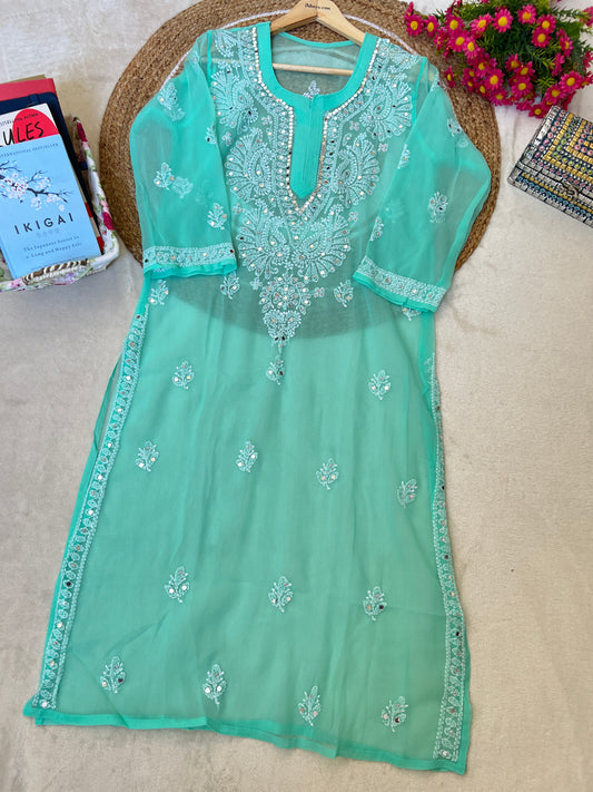 Chikankari kurtie