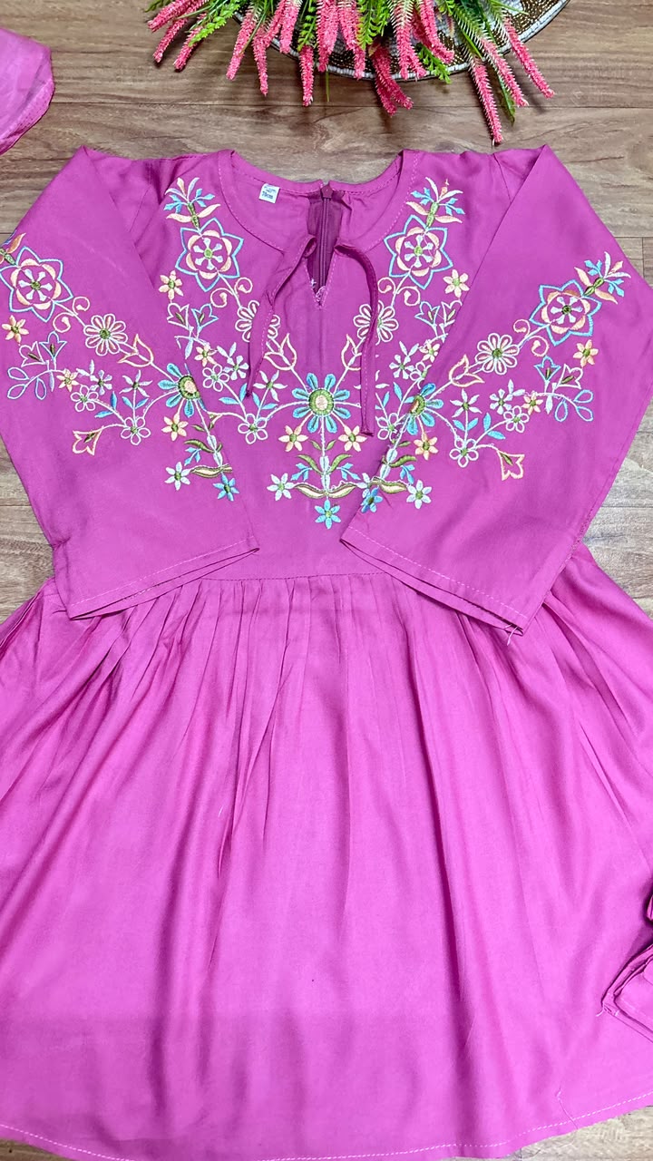 Kids dress with embroidery