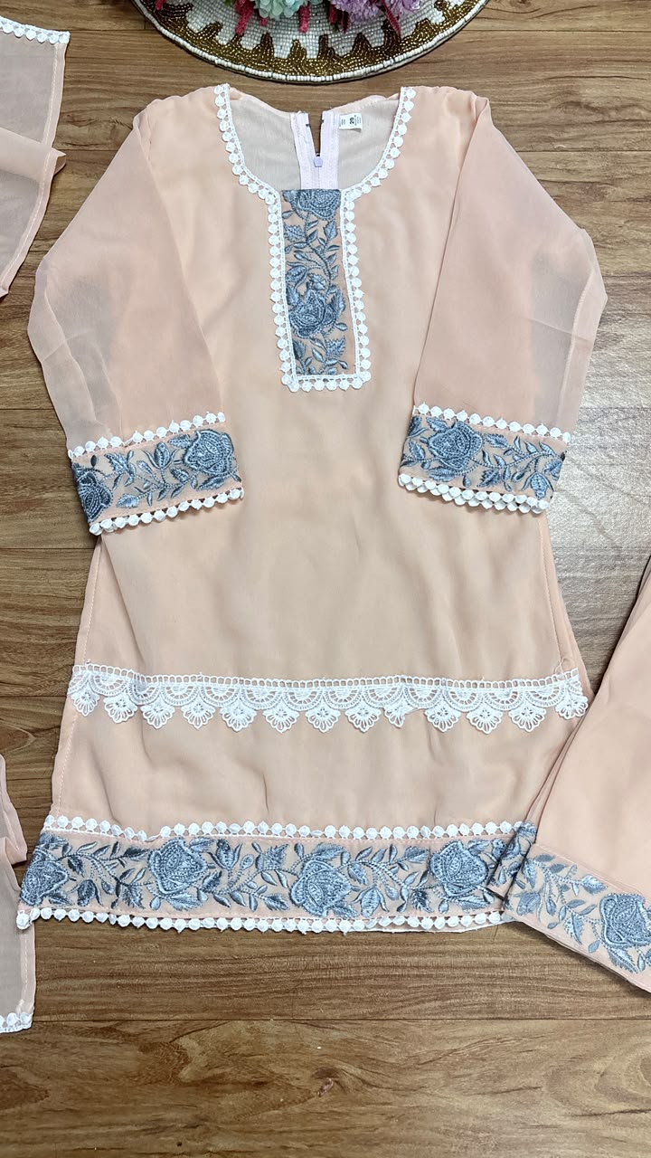 Kids wear embroidery and lace work