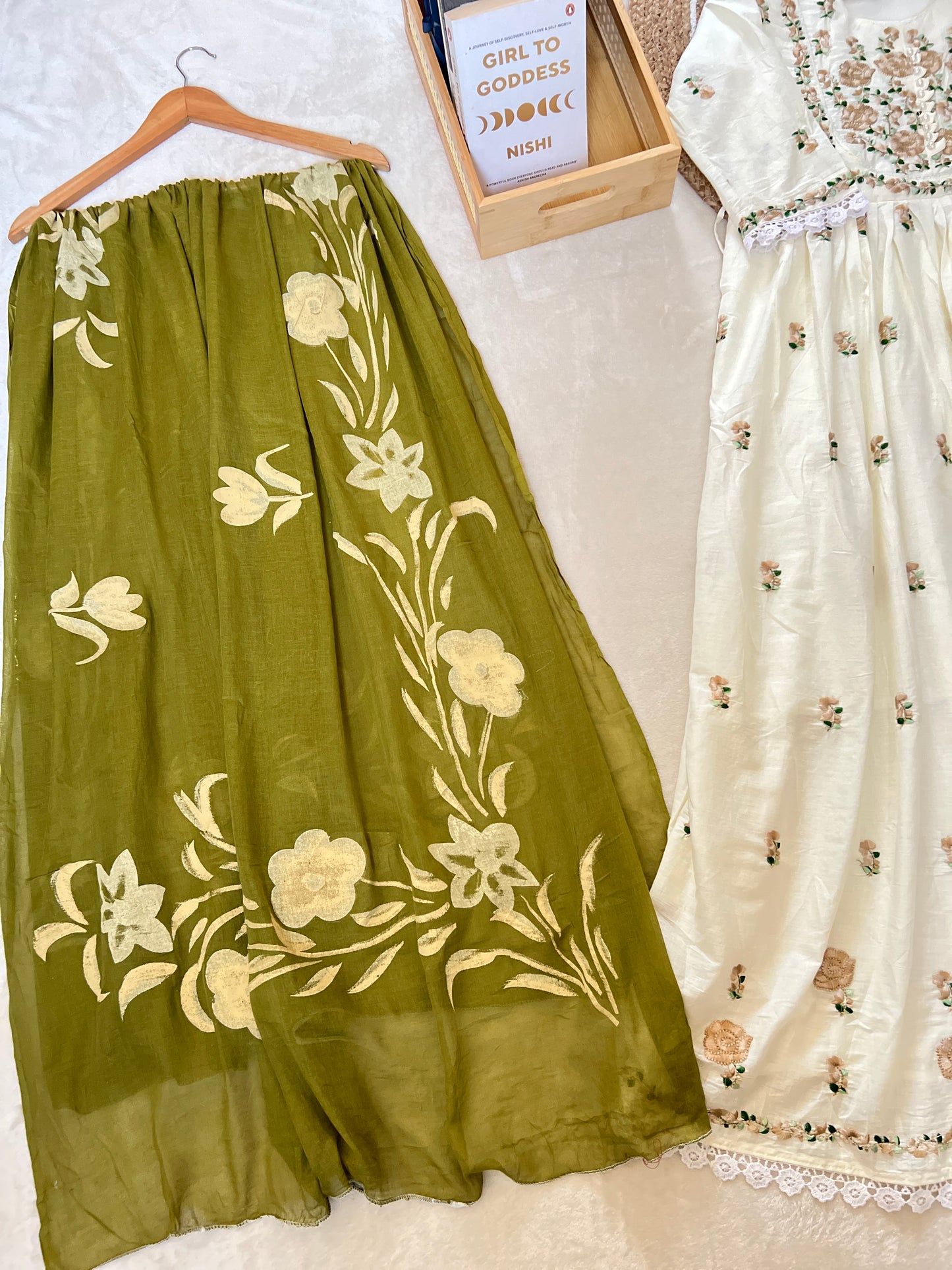 Cotton frock set CBRP4204