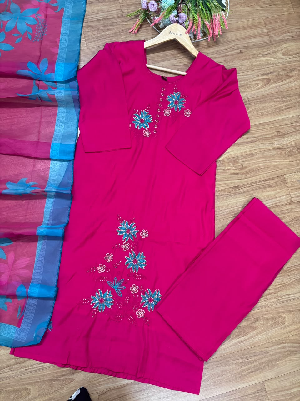 Roman silk suit set