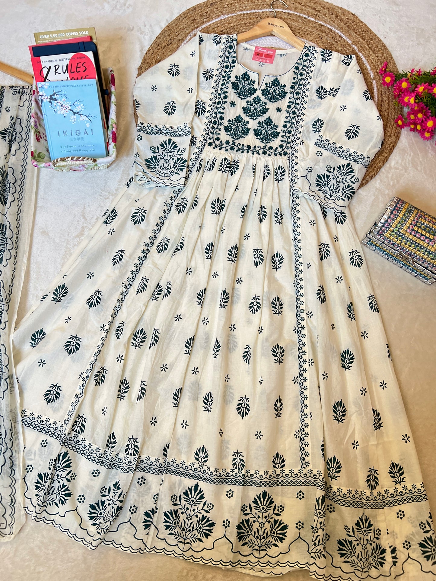 Cotton frock Dupatta set-CBRP261500006