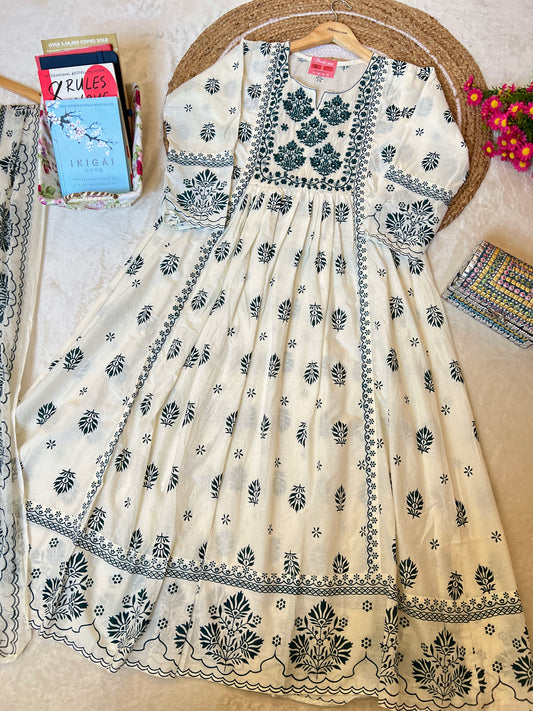 Cotton frock Dupatta set-CBRP261500006