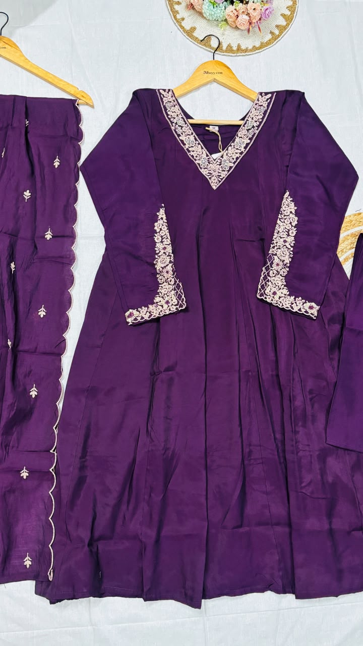 Suit set mul chanderi