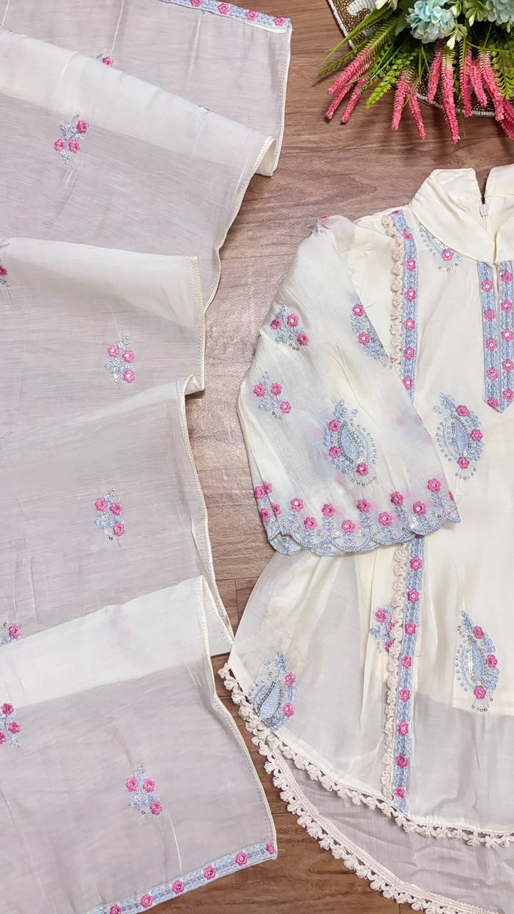 Kids wear full embroidery