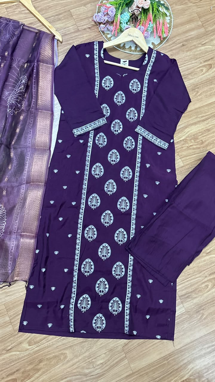 Silk suit set