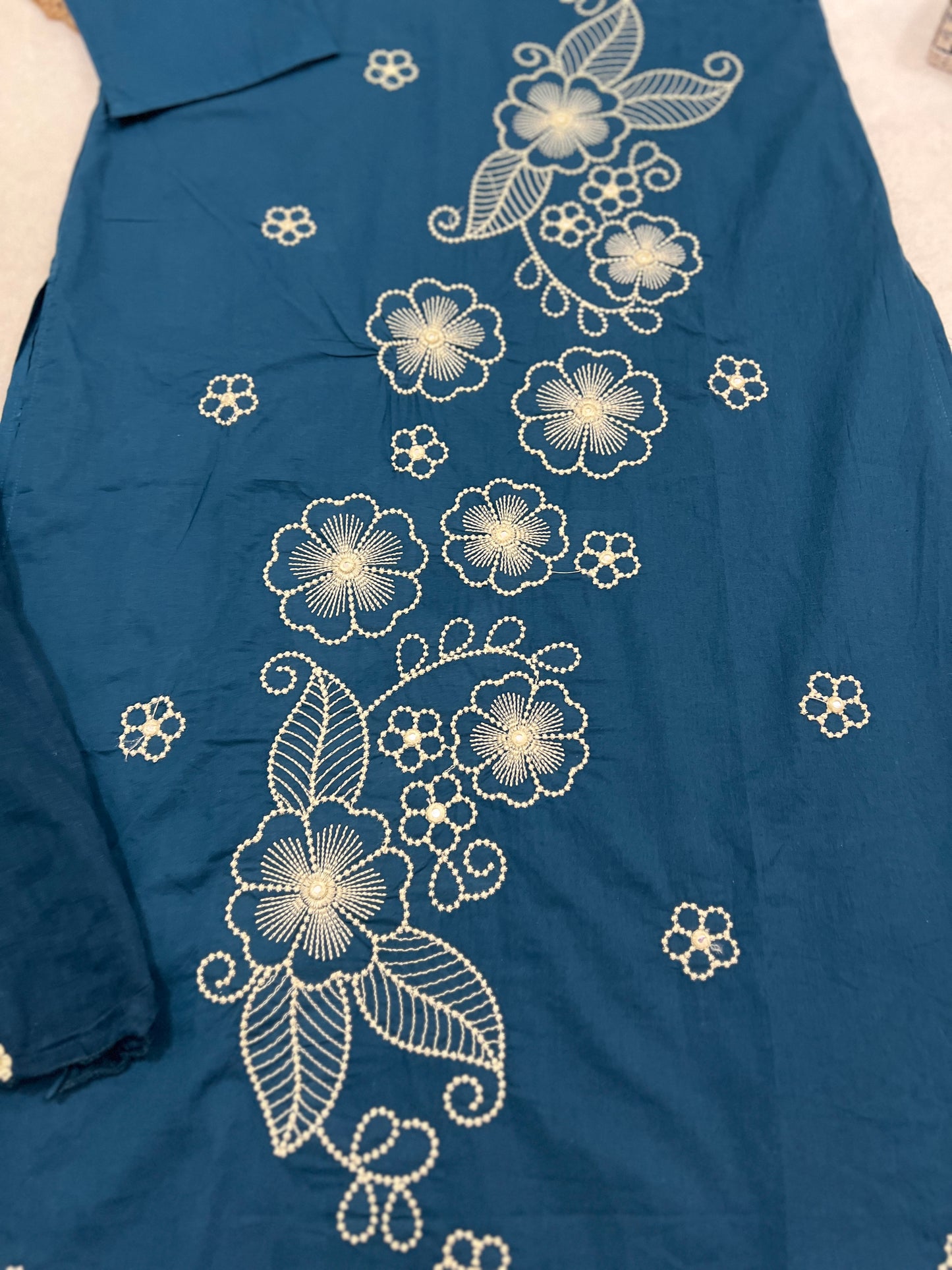 Suit set roman silk material