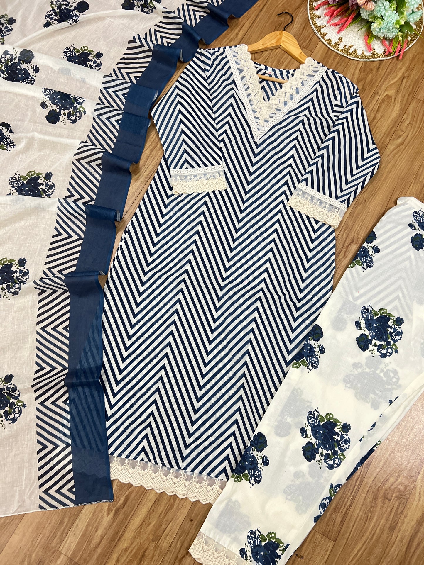 Premium Cotton suit set (CBRP700) 5 AED Discount on prepaid order