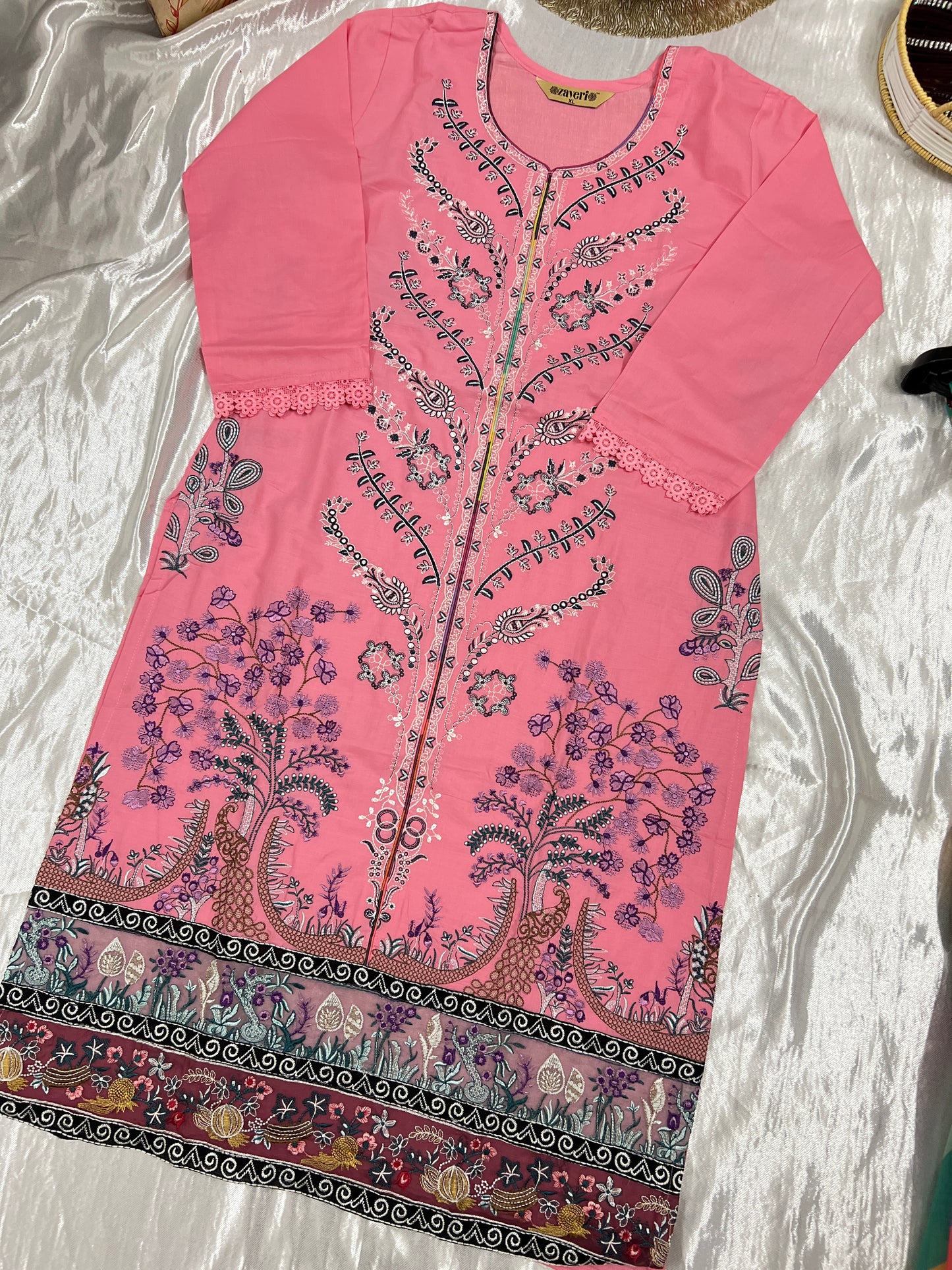 Full Embroidery cotton suit CBRP500