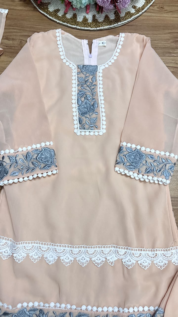 Kids wear embroidery and lace work