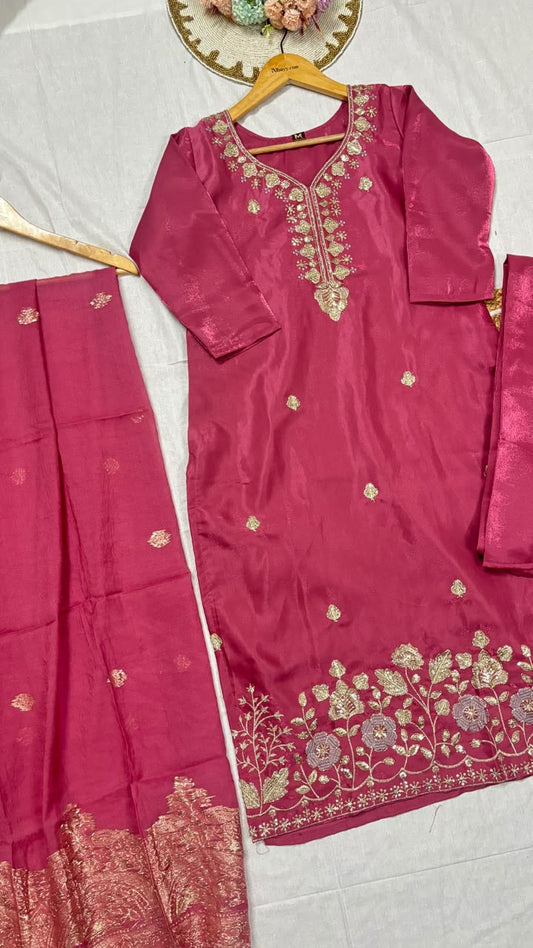Suit set silk