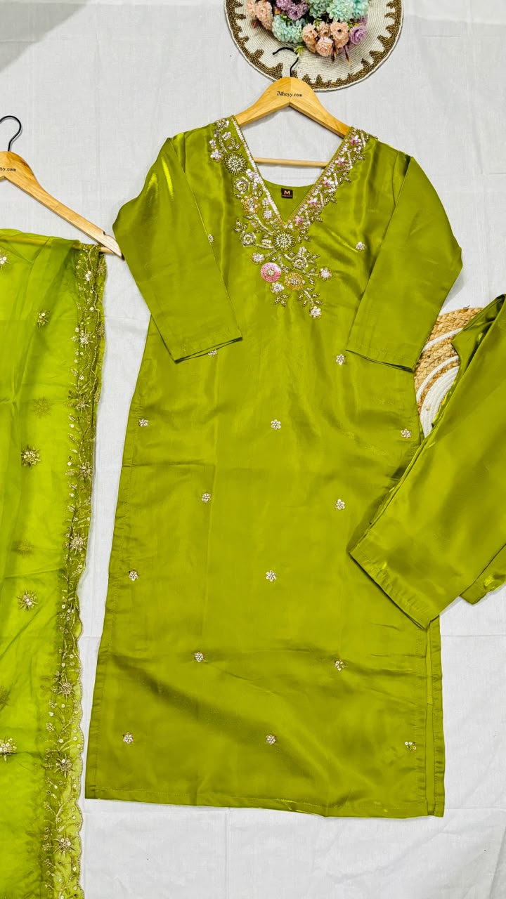 Suit set silk