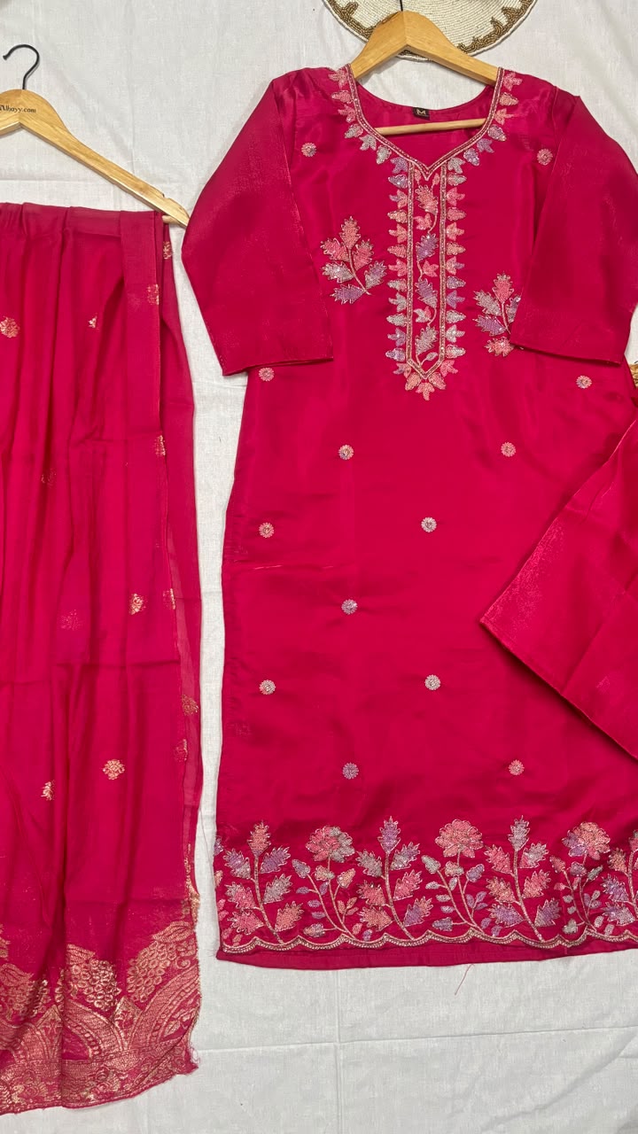 Suit set silk
