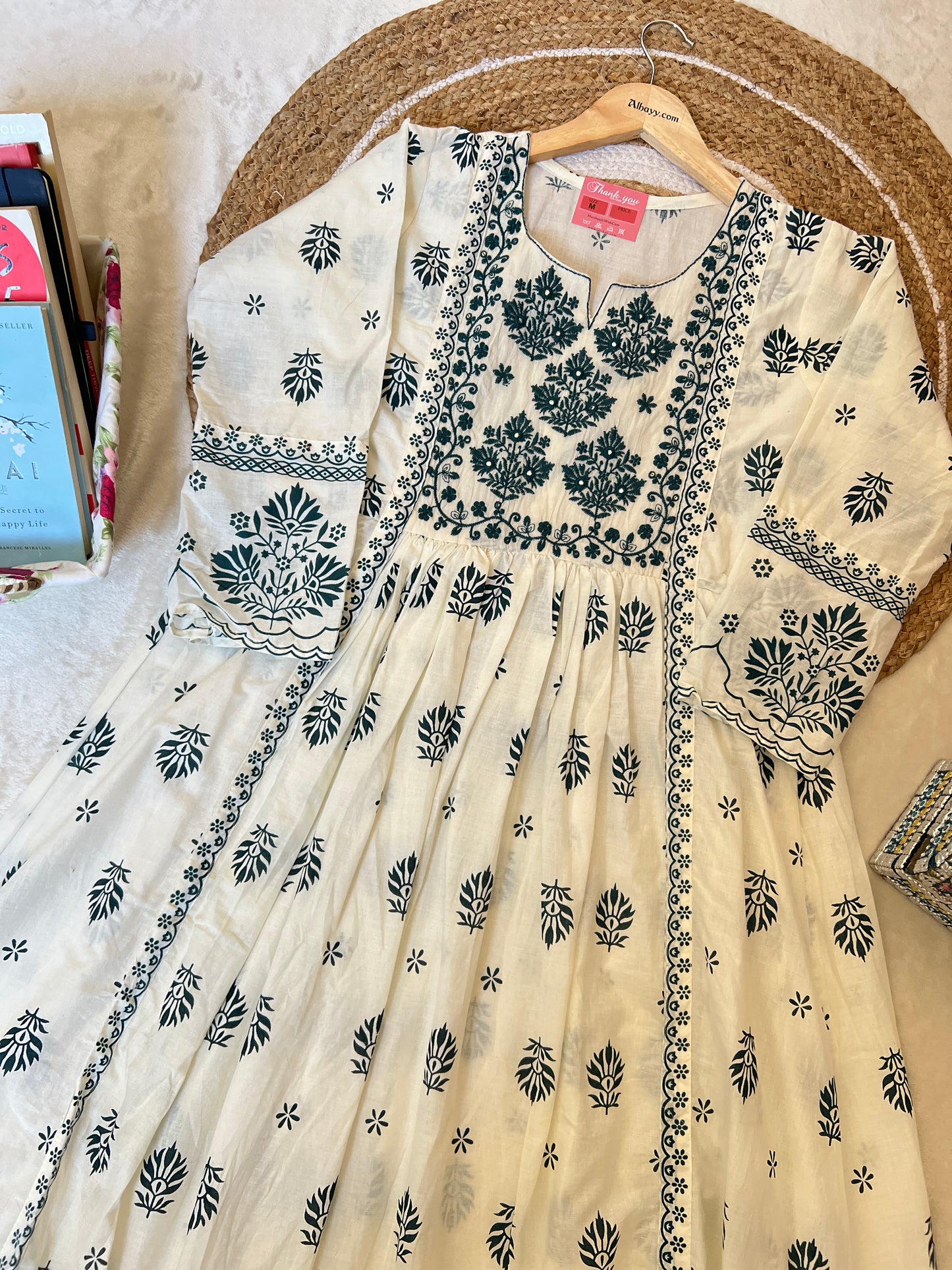 Cotton frock Dupatta set-CBRP261500006