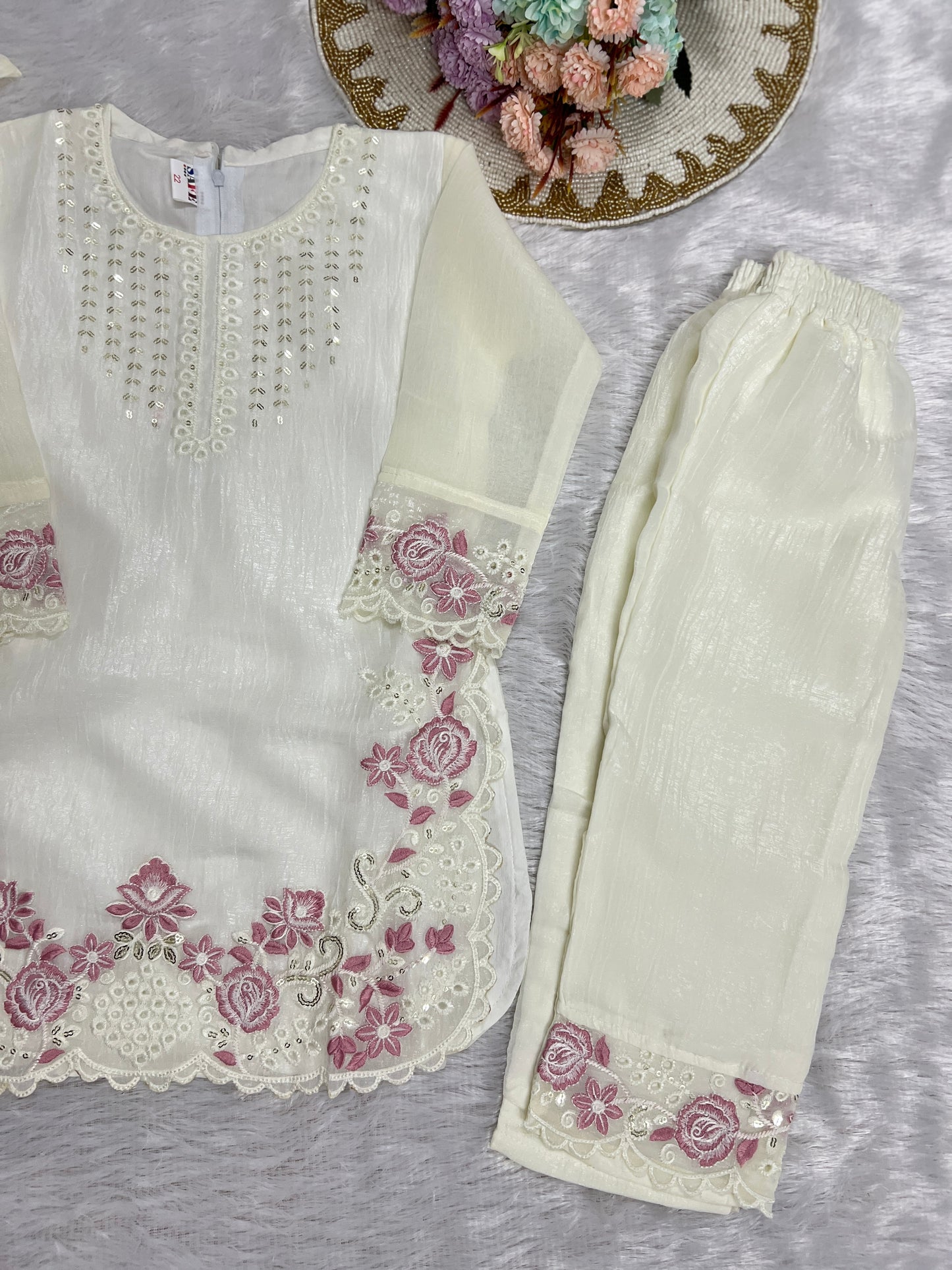 Premium kids white dress CBRP 500