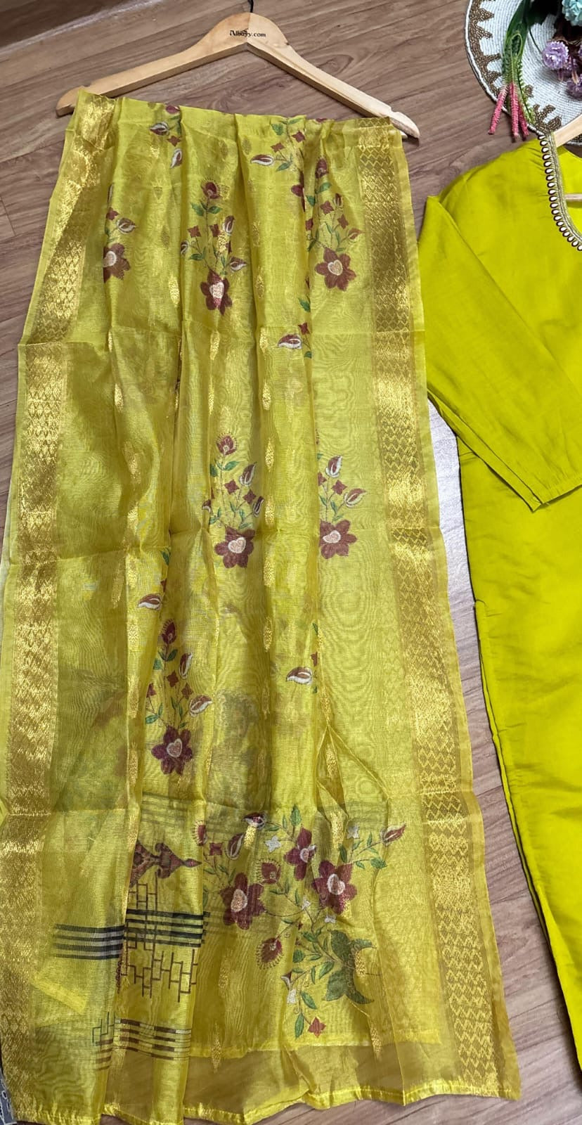Roman silk suit set