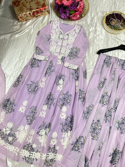 Premium mul cotton suit set