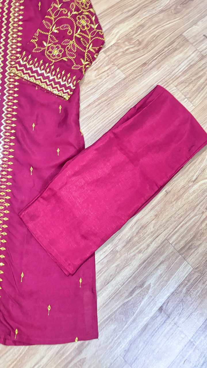 Silk suit set