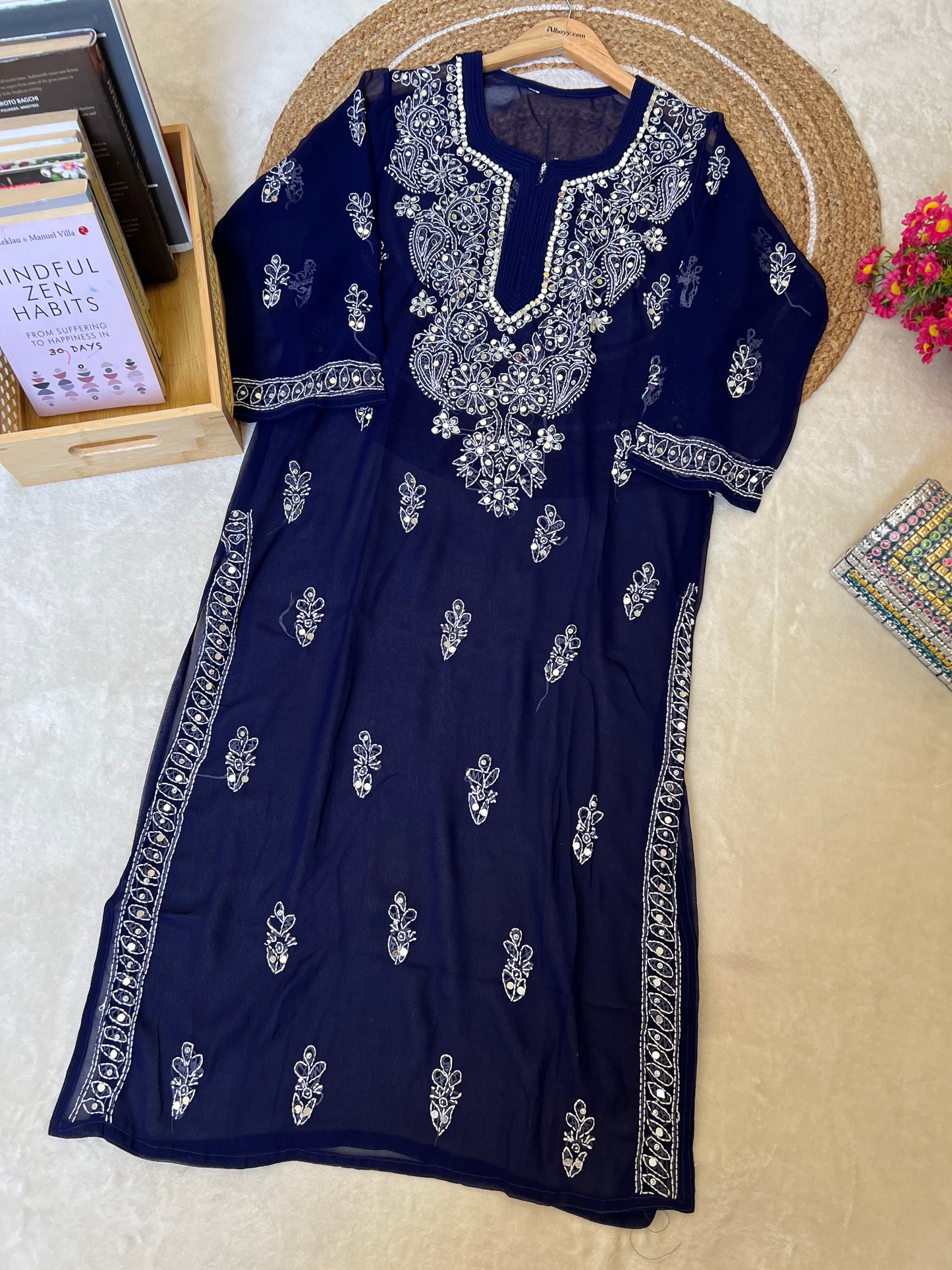 Chikankari kurtie