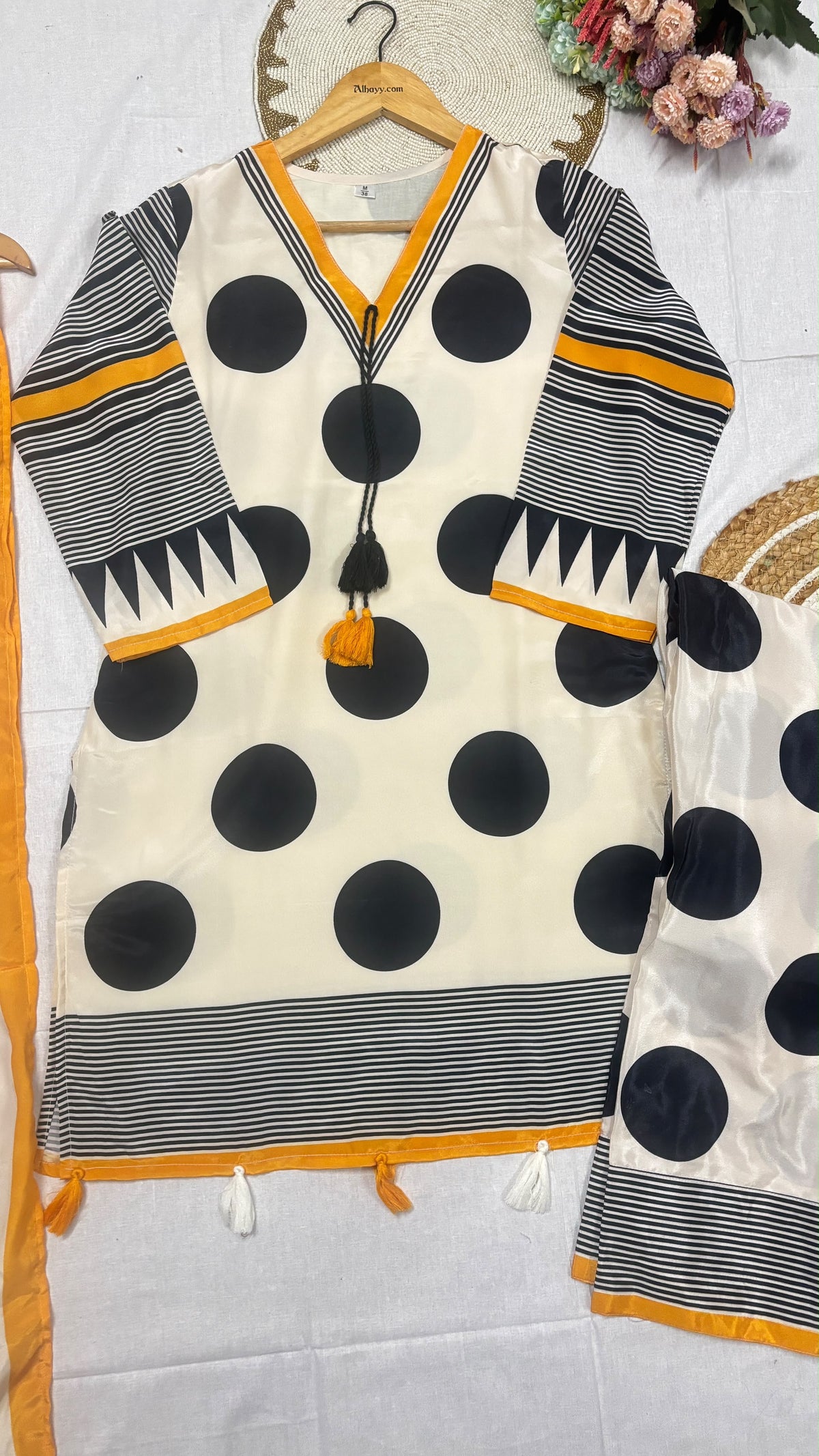 Polka dot suit set