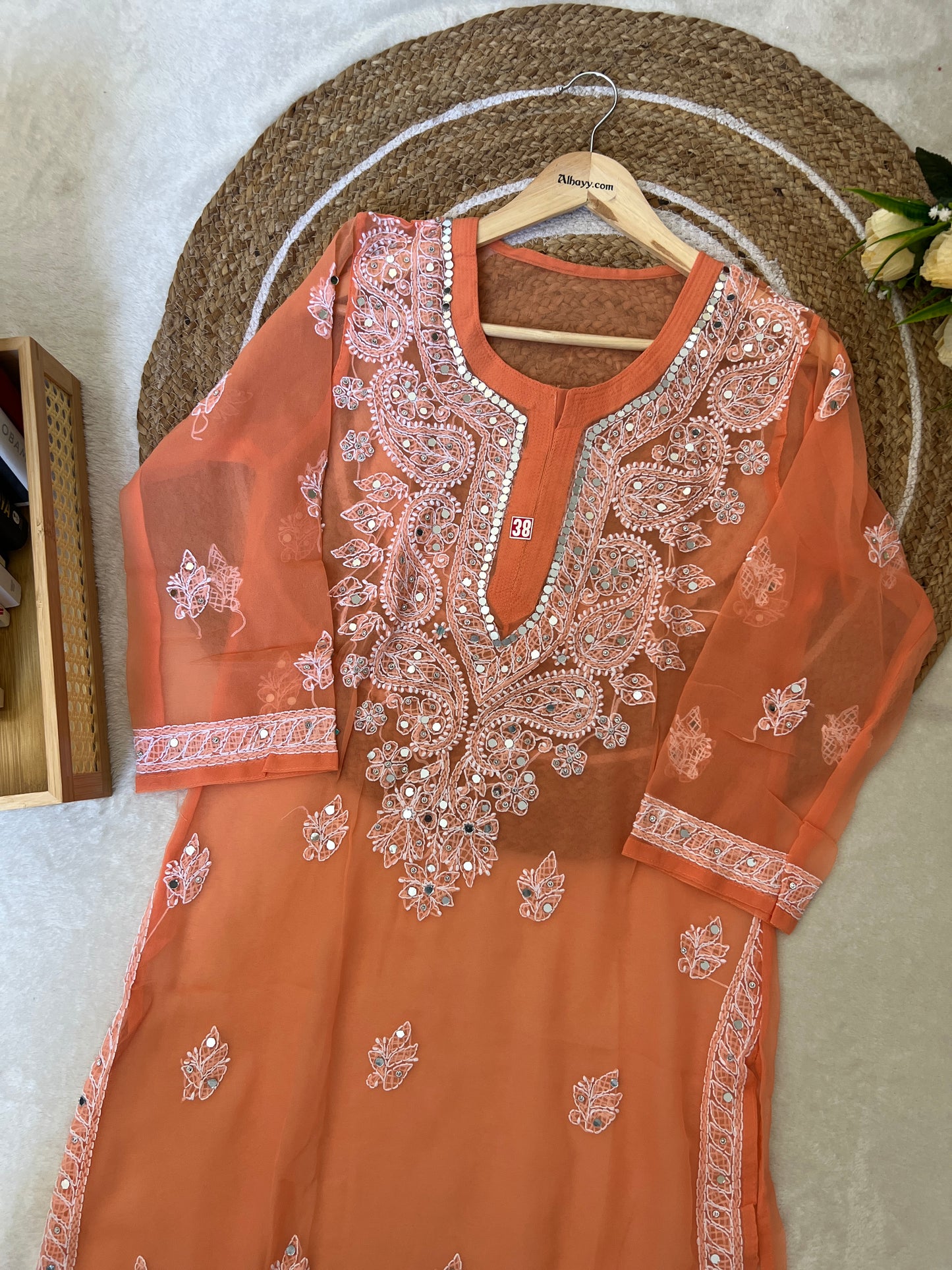 Kurtie with mirror work