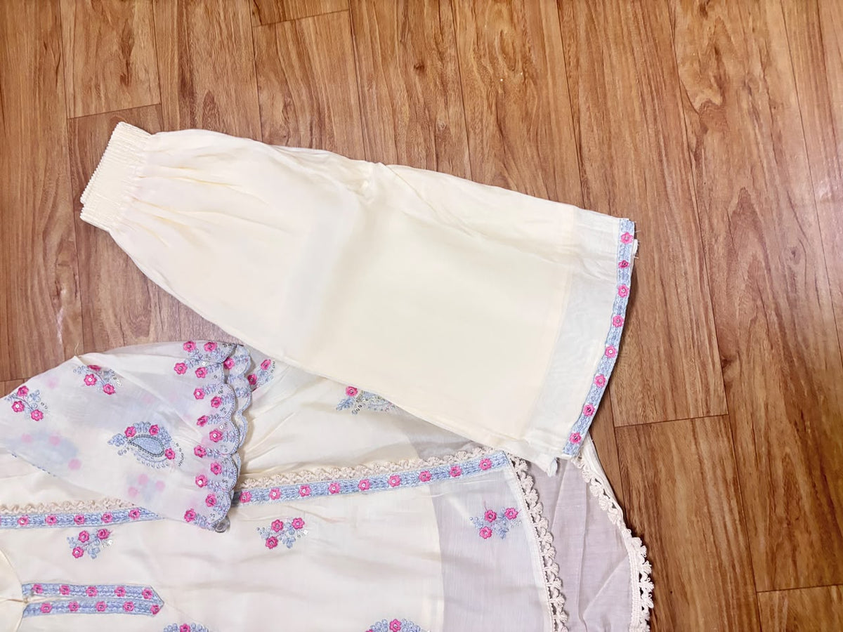 Kids wear full embroidery