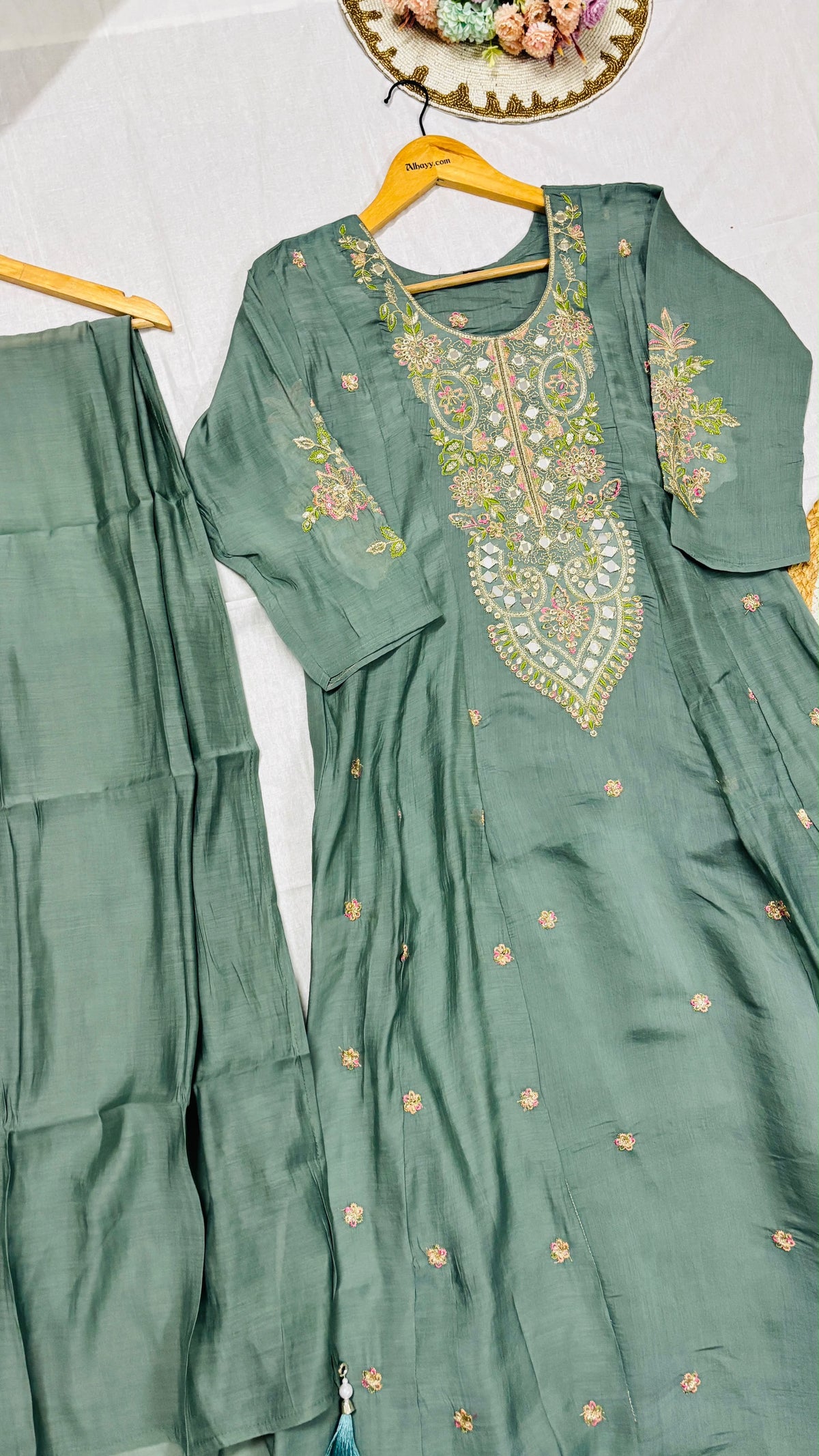 Suit set Mul chanderi