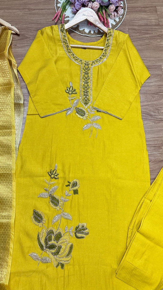 Silk suit set