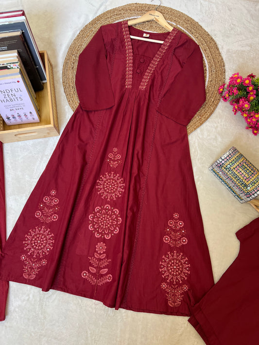 Cotton suit frock