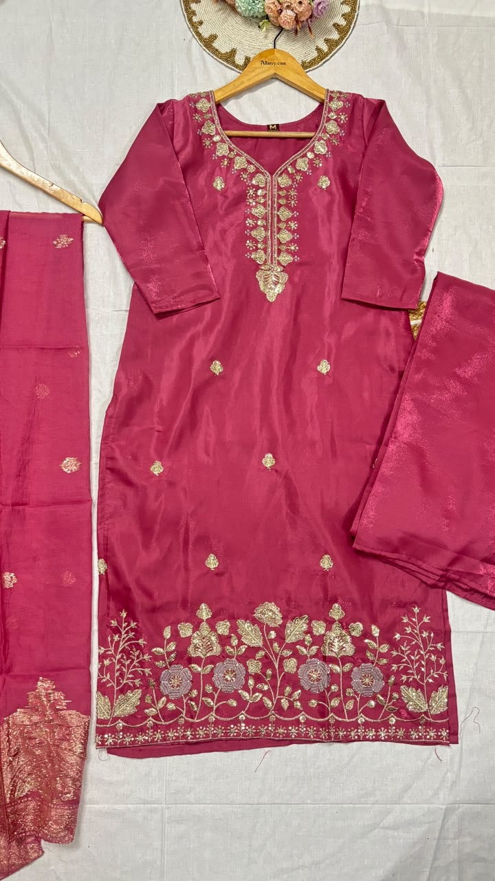 Suit set silk