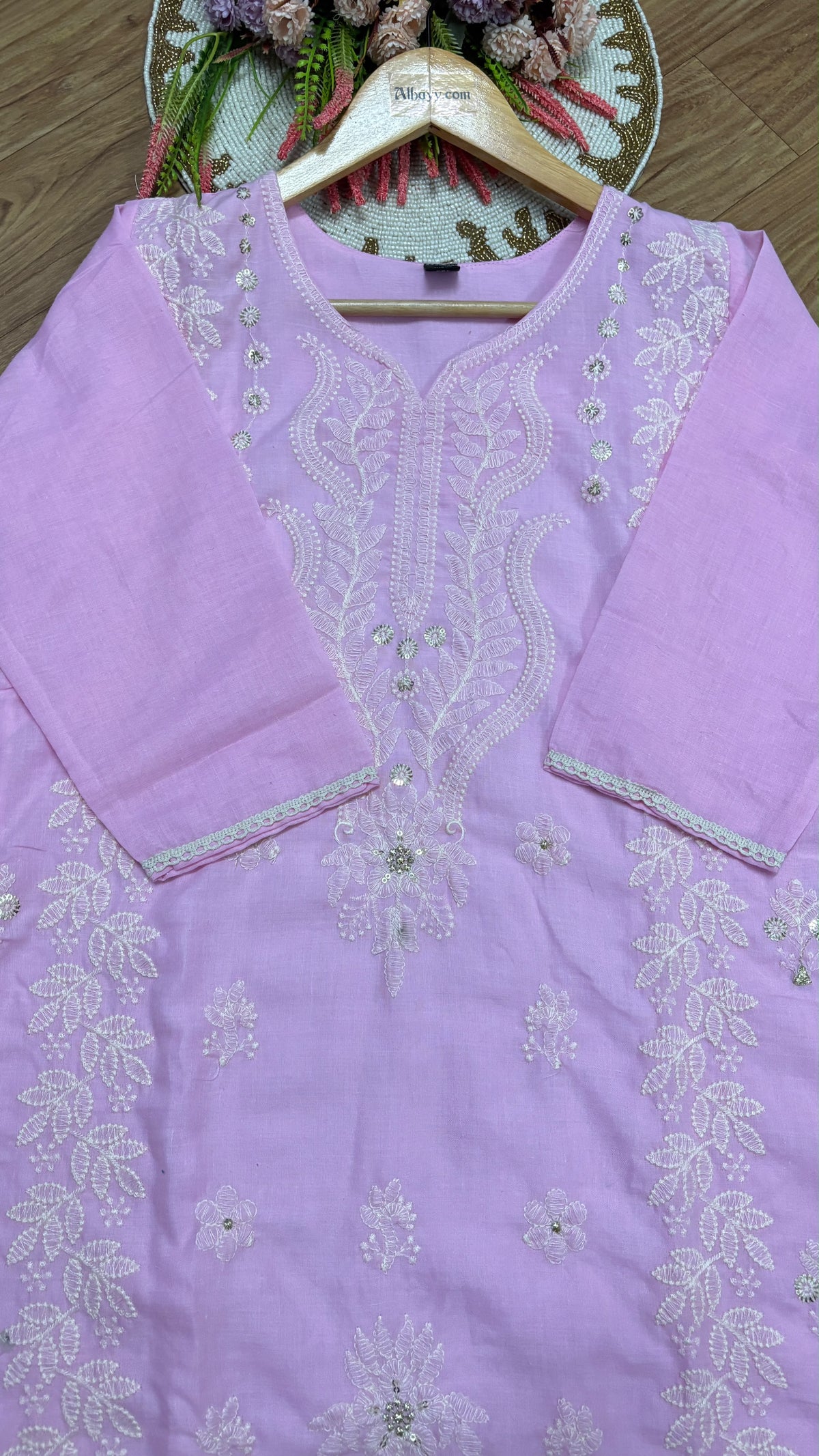 Cotton suit set full embroidery
