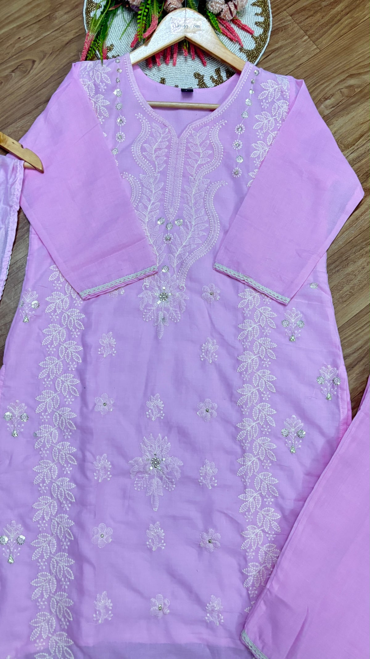 Cotton suit set full embroidery
