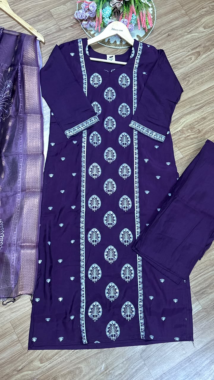 Silk suit set