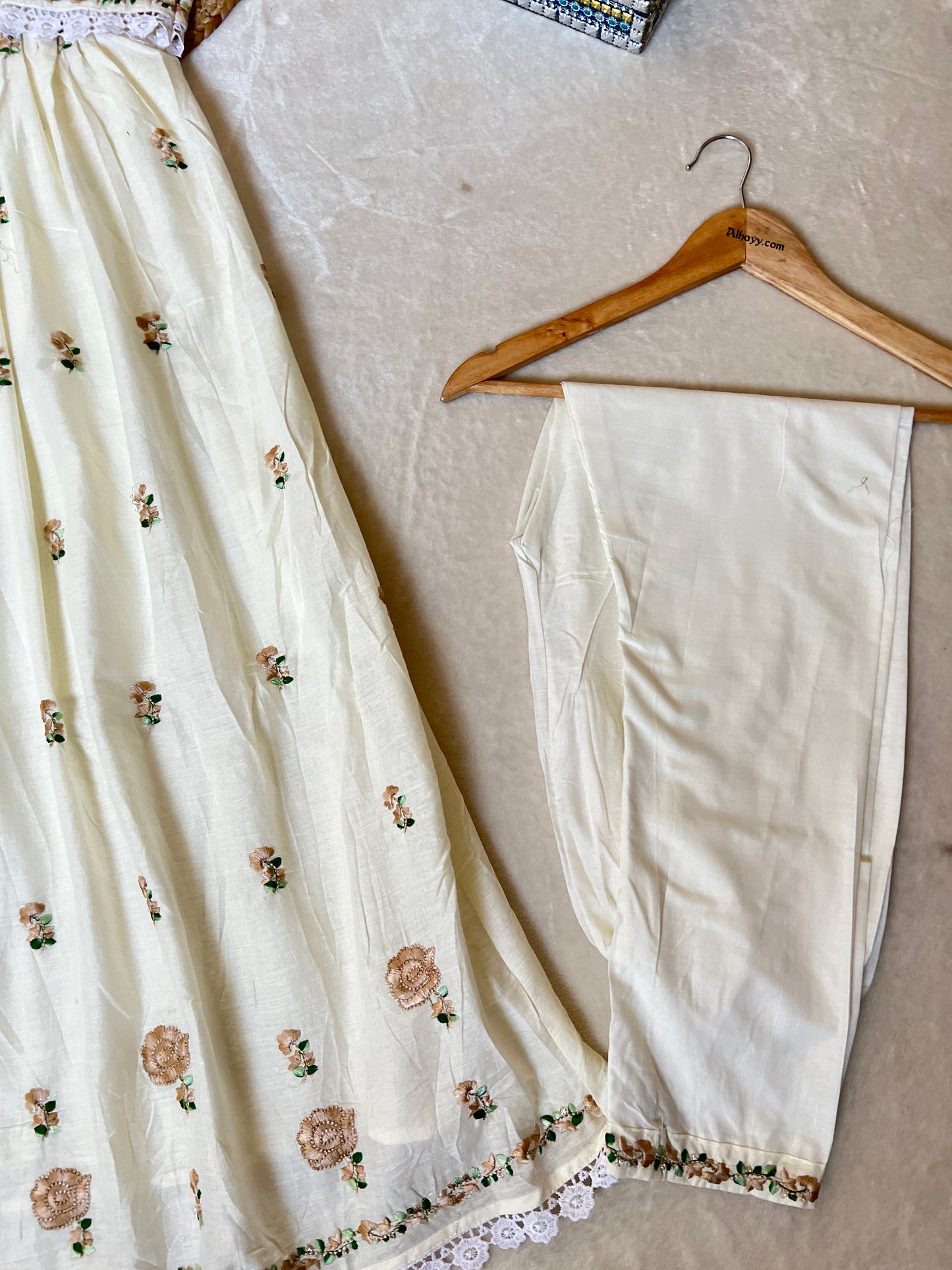 Cotton frock set CBRP4204