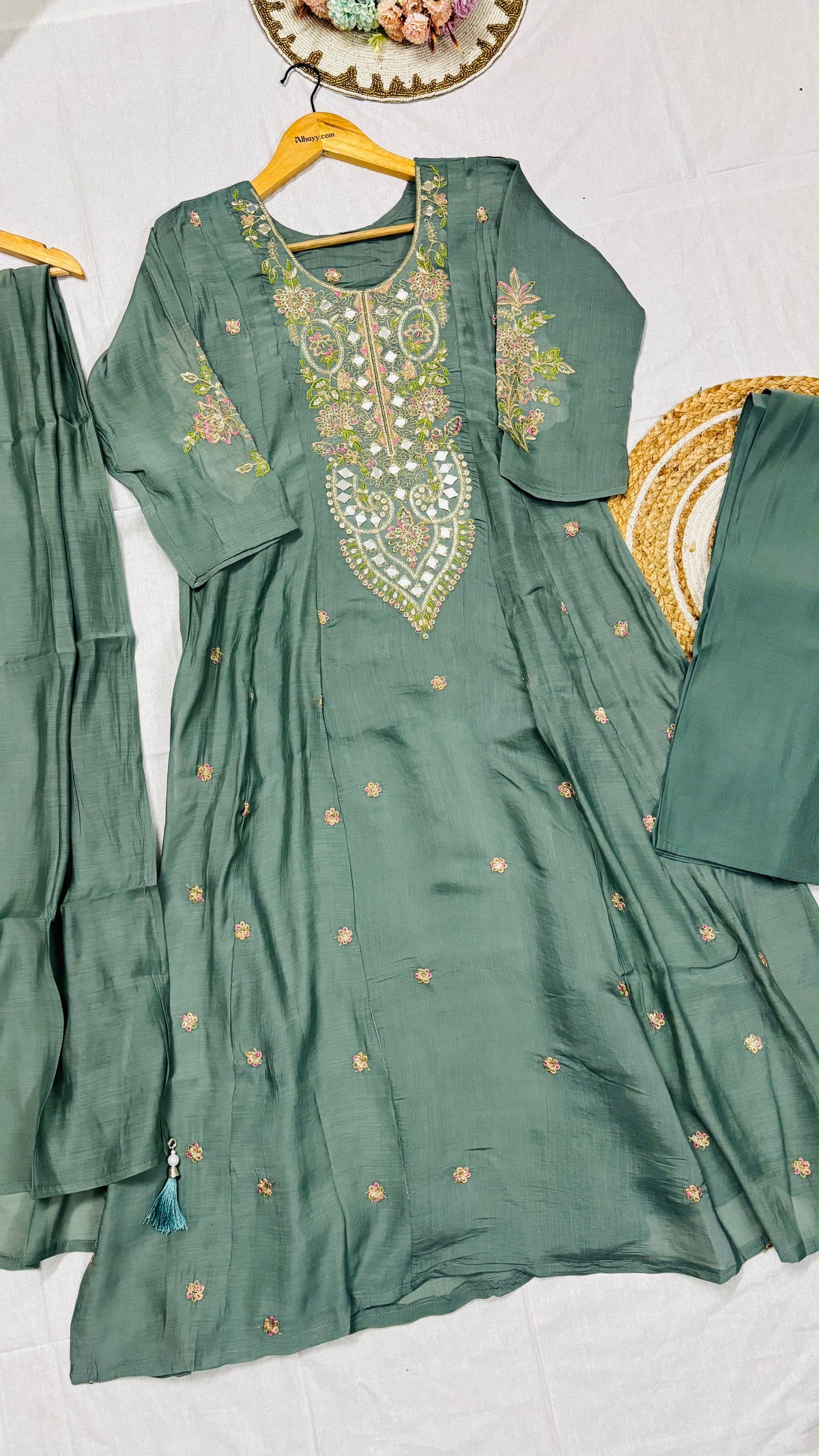 Suit set Mul chanderi