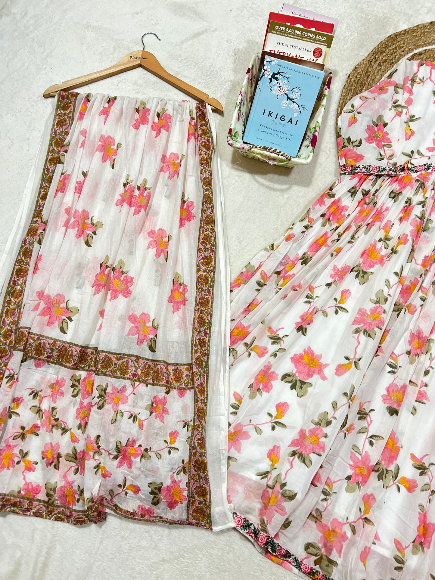 Beautiful mul cotton frock & Dupatta