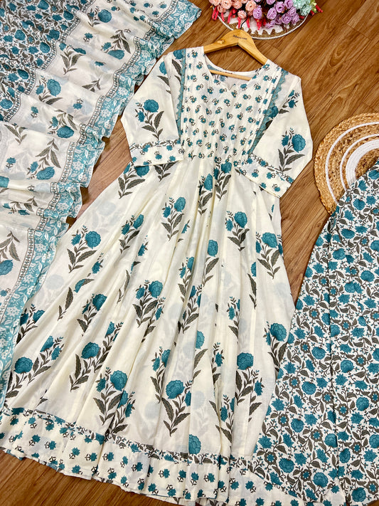 Premium block print suit set 😍 CBRP700