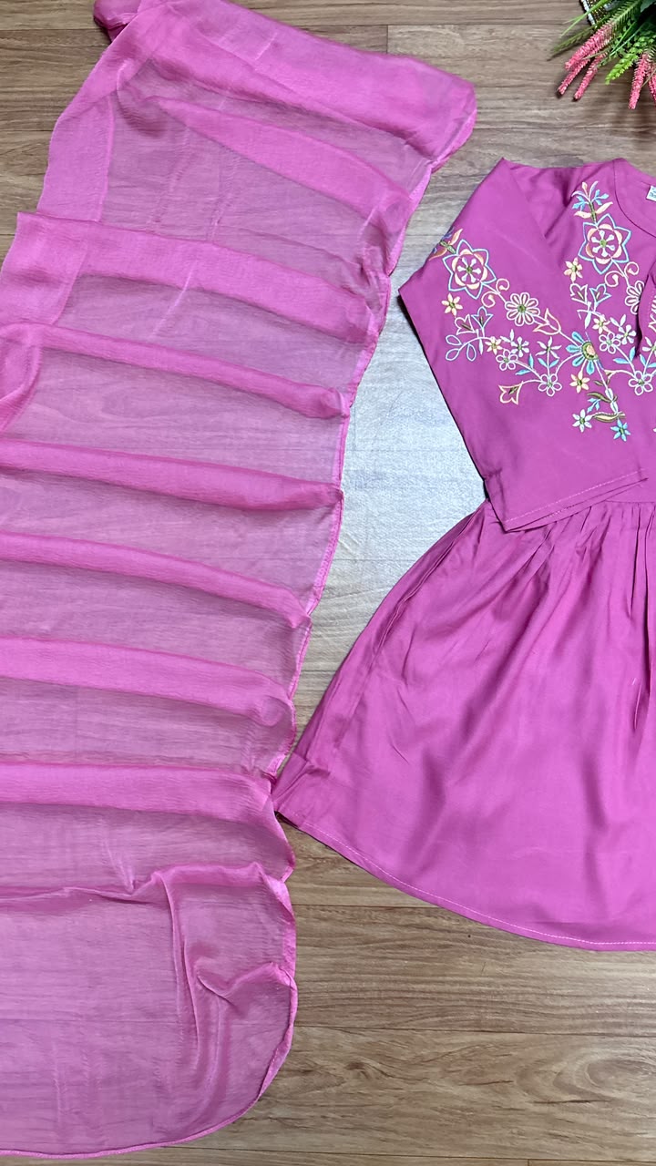 Kids dress with embroidery