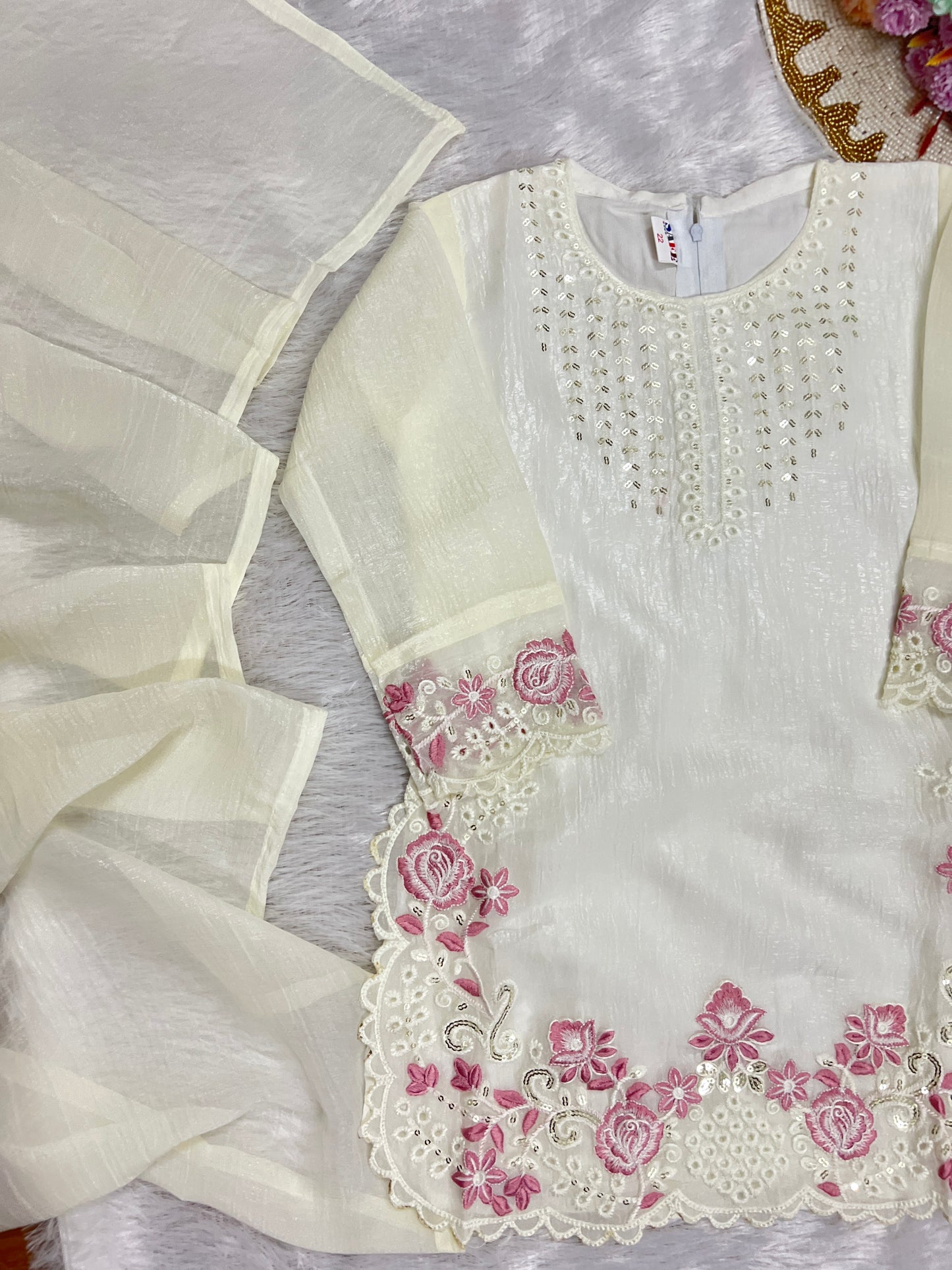 Premium kids white dress CBRP 500