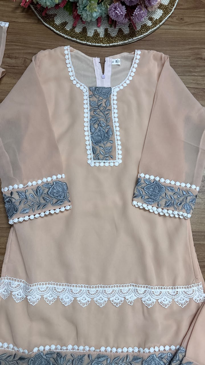 Kids wear embroidery and lace work