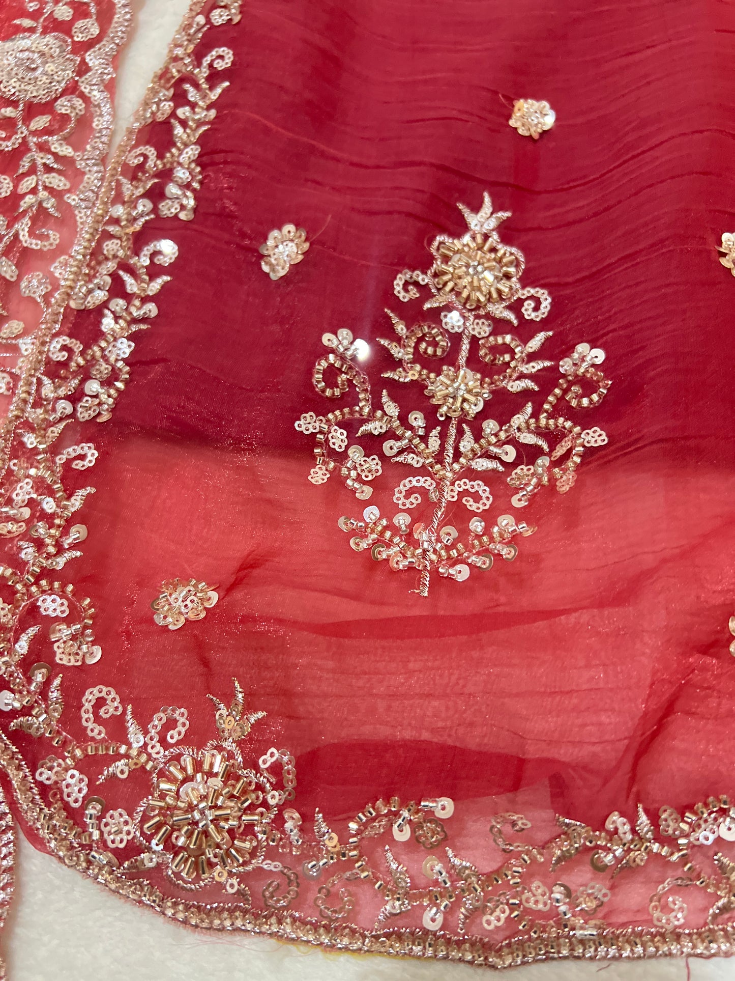 Premium Suit set organza material with full handwork sequence & embroidery CBRP2064