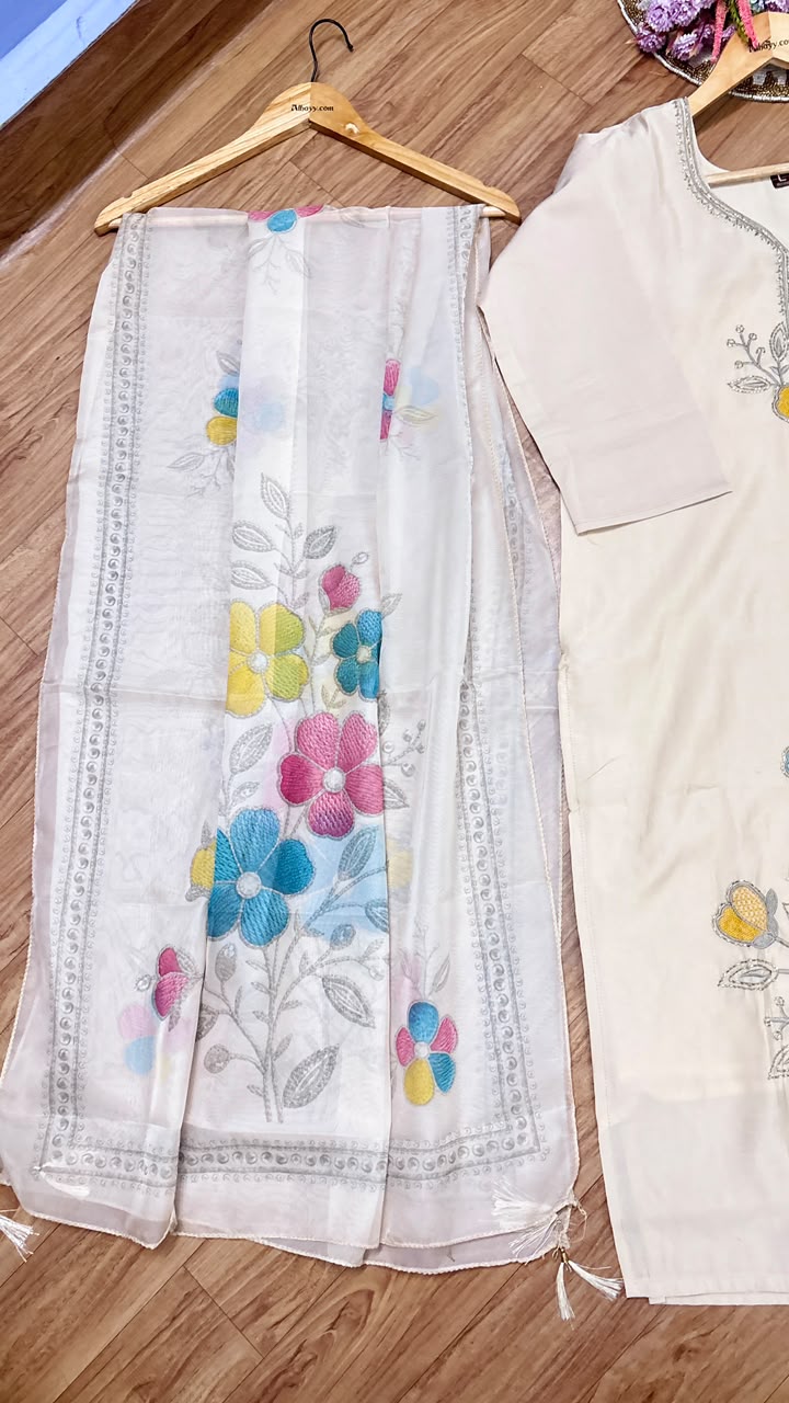 Silk suit set