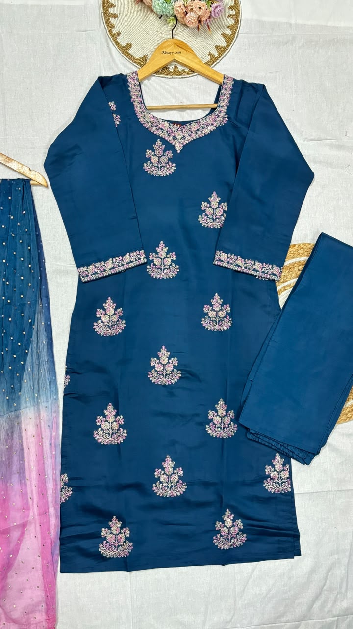 Suit set silk